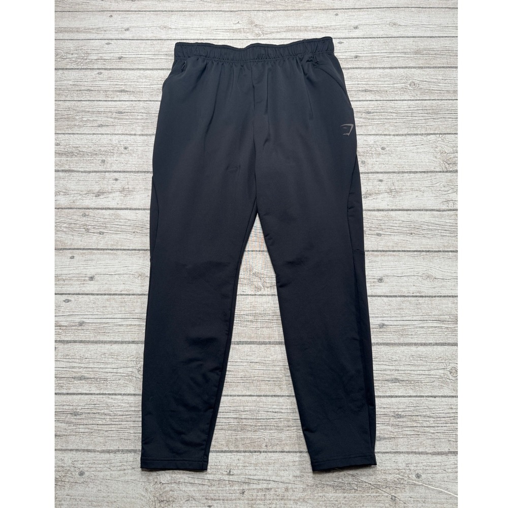 Gymshark Joggers Men's XL Black Tapered Leg Athletic Training Workout Sportswear